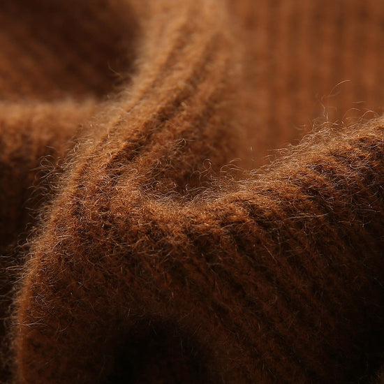 COMOBOCA 100% Cashmere Women's Color Block Turtleneck Sweater