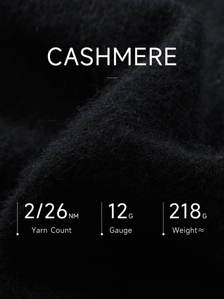 COMOBOCA 100% Cashmere Women's Color Block Cable Knit Sweater