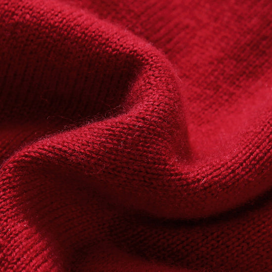 COMOBOCA 100% Wool Kids' V-Neck Cardigan