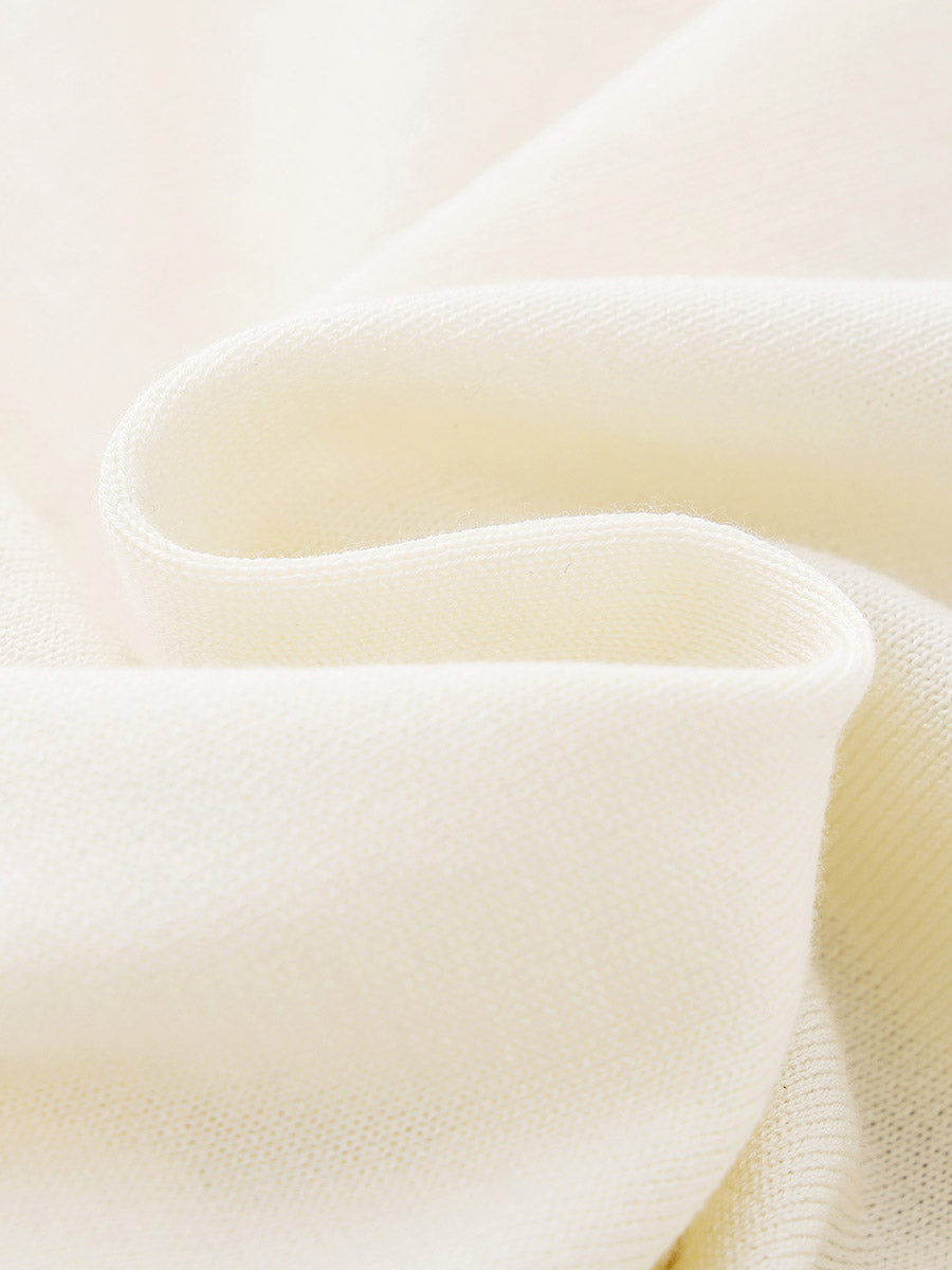 COMOBOCA Women's Puppy Intarsia Raglan Sleeve Knit T-Shirt