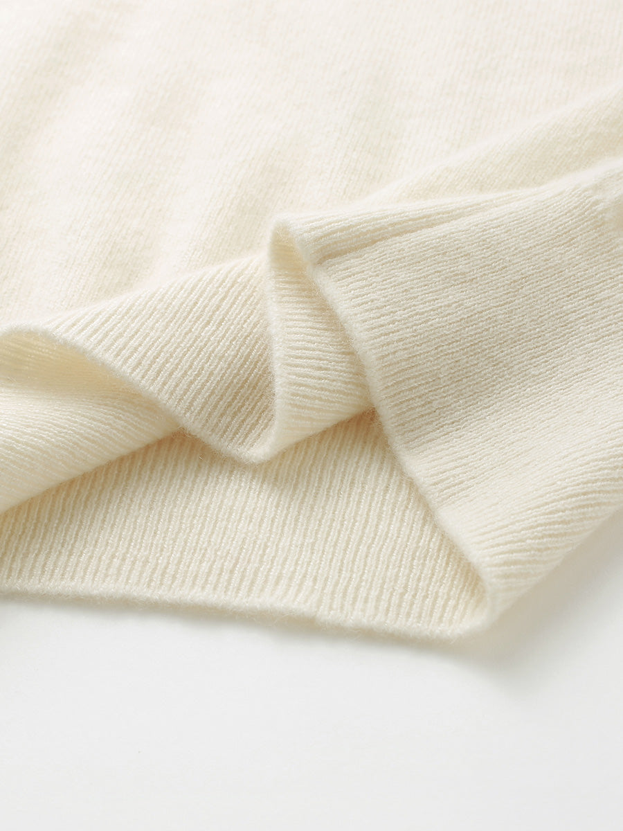 COMOBOCA 100% Cashmere Women's Round Neck Sweater