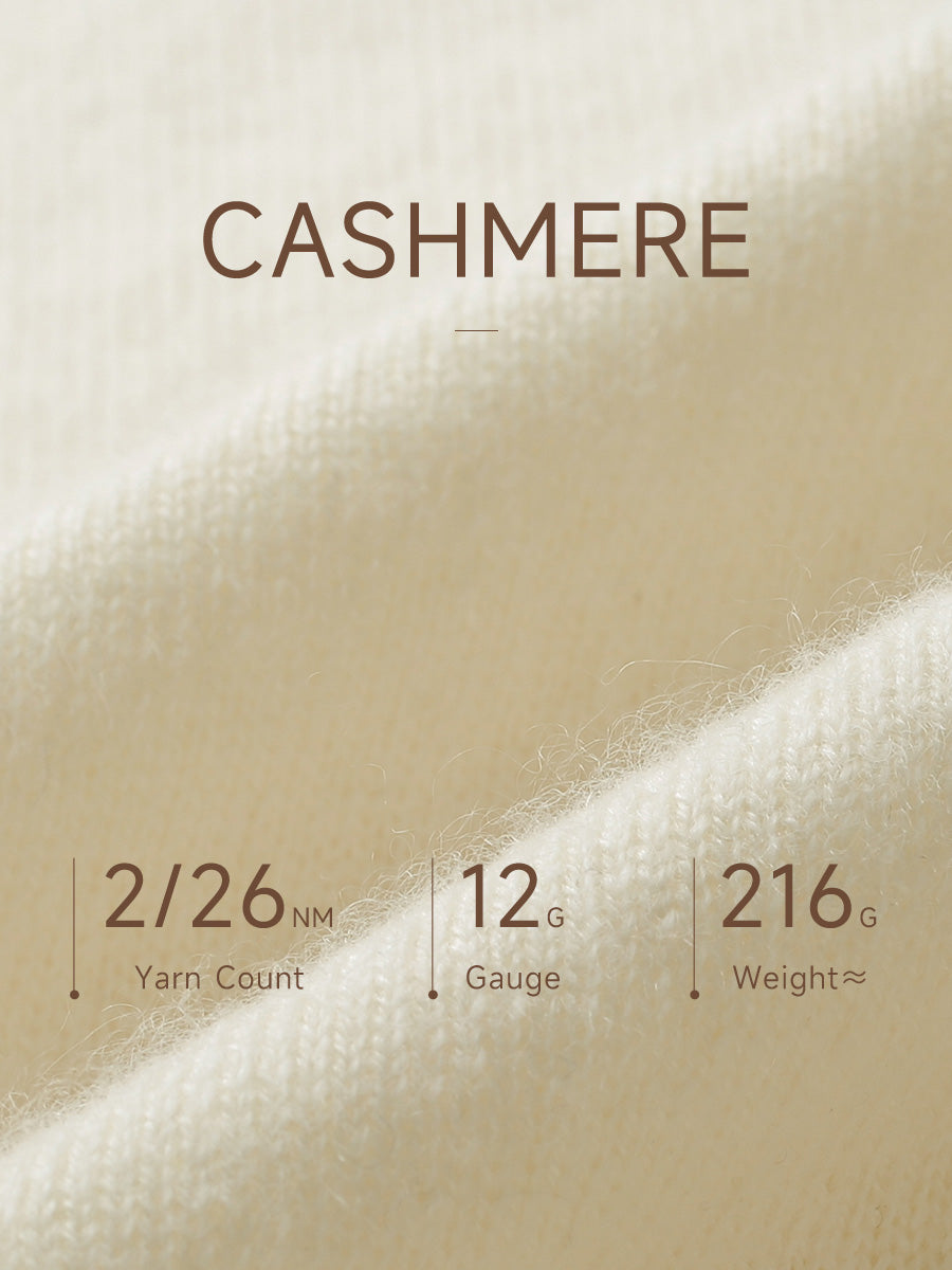 COMOBOCA 100% Cashmere Women's Round Neck Sweater