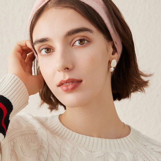 COMOBOCA 100% Cashmere Cozy Knitted Twist Headband