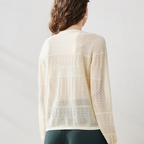 COMOBOCA Women's Stylish Textured Knit Sweater