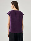 COMOBOCA 100% Mulberry Silk Women's Double Sided T-Shirt