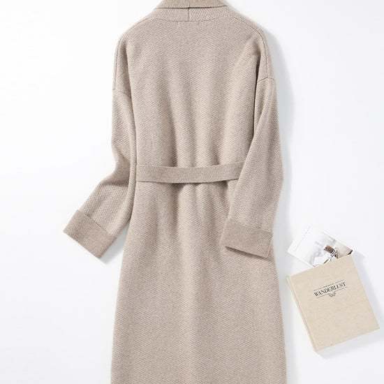 COMOBOCA 100% Cashmere Women's Long Coat