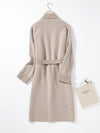 COMOBOCA 100% Cashmere Women's Long Coat