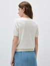 COMOBOCA Women's Geometric Color Block Fine Knit T-Shirt