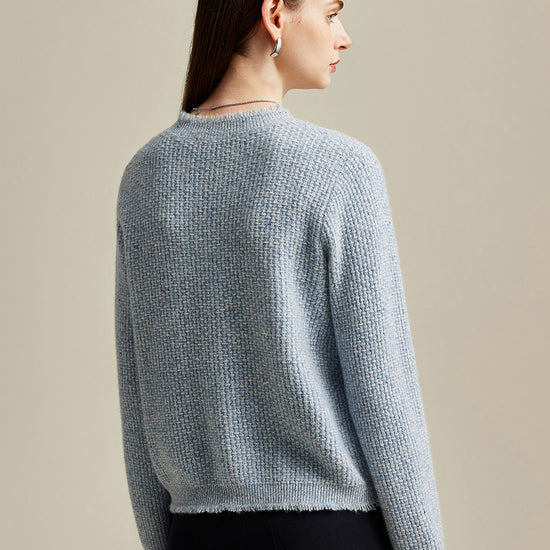 COMOBOCA 100% Cashmere Women's Knit Cardigan with Front Pockets