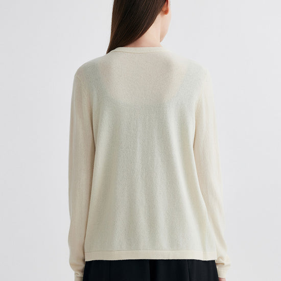 COMOBOCA 100% Cashmere Women's Button-Up Cardigan