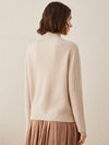 COMOBOCA 100% Cashmere Women's Turtleneck Knit Sweater