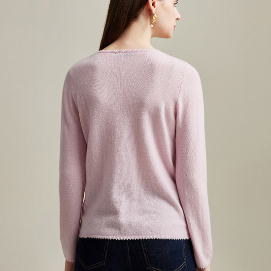 COMOBOCA 100% Cashmere Women's Knit Pullover Sweater