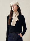 COMOBOCA Camel 100% Cashmere Luxurious Ribbed Scarf