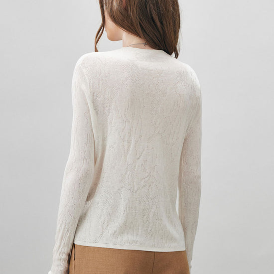 COMOBOCA Women's Round Neck Knit Sweater