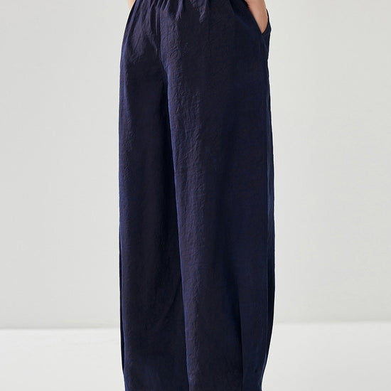 COMOBOCA 100% Mulberry Silk Women's Reversible High Waist Pants