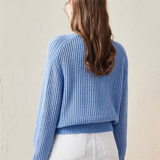 COMOBOCA 100% Wool Women's Ribbed Knit Sweater