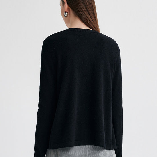 COMOBOCA 100% Cashmere Women's Button-Up Cardigan