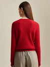 COMOBOCA 100% Cashmere Women's Cable Knit Sweater