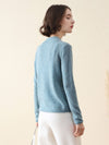 COMOBOCA 100% Cashmere Women's Round Neck Knit sweater