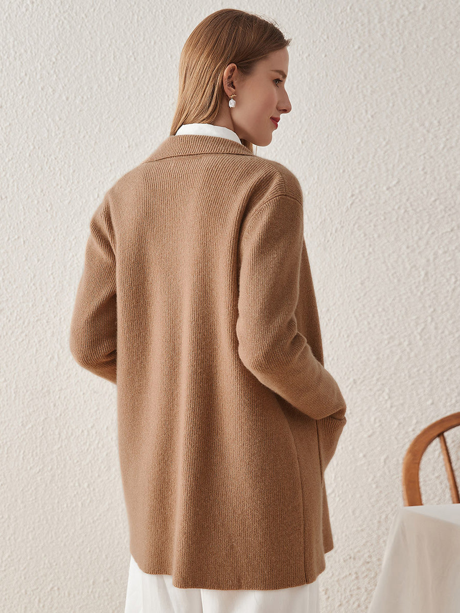 COMOBOCA 100% Cashmere Women's versatile and stylish Coat