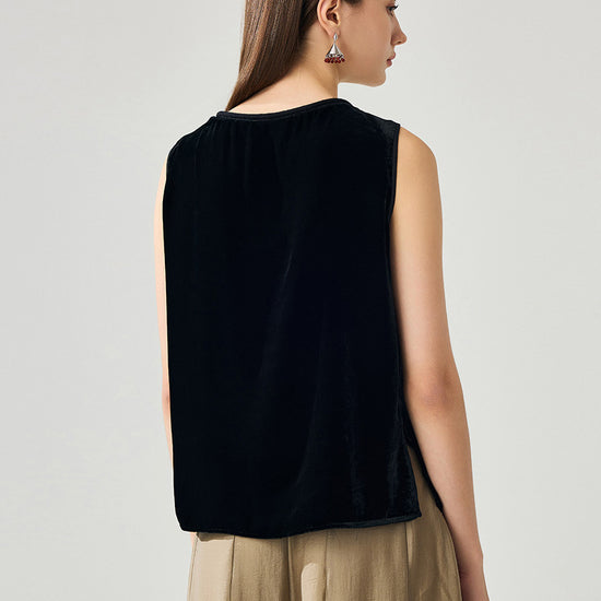 COMOBOCA 100% Mulberry Silk Women's Sleek Tank Top