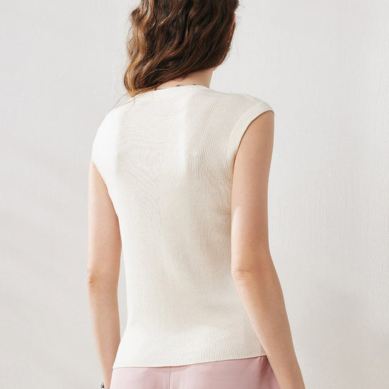 COMOBOCA Women's Ribbed V-Neck Tank Top