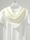COMOBOCA White 100% Mulberry Silk Women's Versatile Scarf