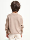 COMOBOCA 100% Wool Kids' Round Neck Plain 100% Sweater