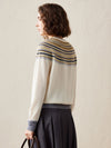 COMOBOCA 100% Cashmere Women's Fair Isle Knit Sweater