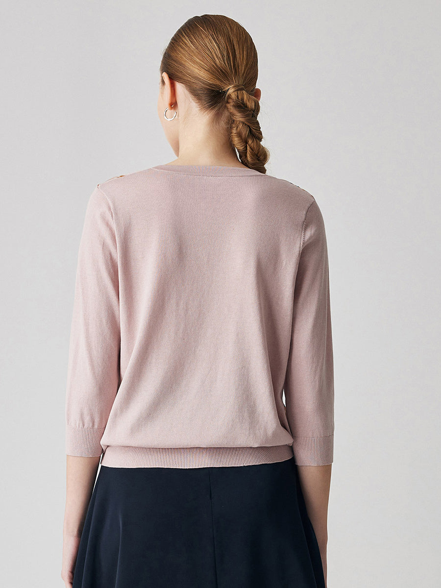 COMOBOCA Women's Floral Patterned Button-Down Cardigan