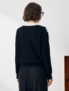 COMOBOCA 100% Cashmere Women's Mock Neck Knit Sweater