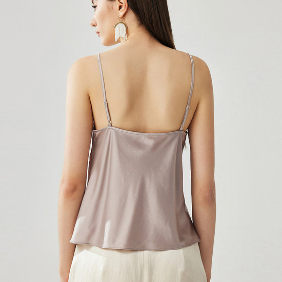 COMOBOCA Women's Adjustable Straps Lace-Trimmed Camisole