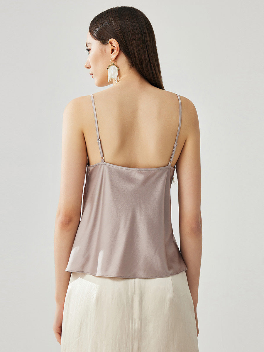 COMOBOCA Women's Adjustable Straps Lace-Trimmed Camisole