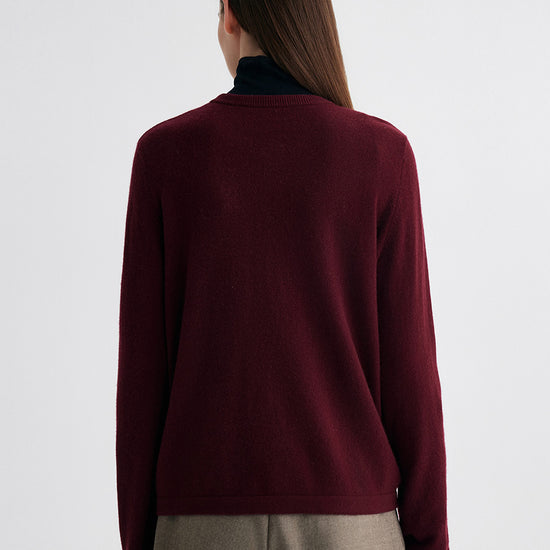 COMOBOCA 100% Cashmere Women's Button-Up Cardigan