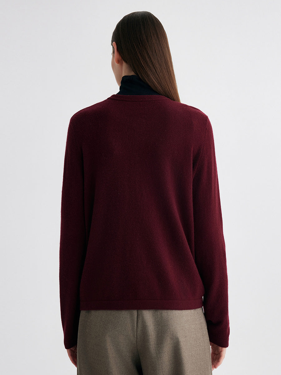 COMOBOCA 100% Cashmere Women's Button-Up Cardigan