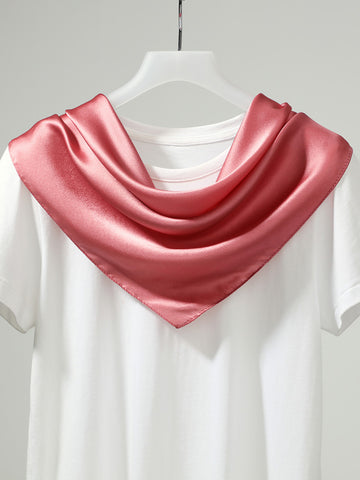 COMOBOCA Rose Gold 100% Mulberry Silk Women's Versatile Scarf