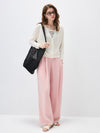 COMOBOCA Women's Ribbed V-Neck Button Cardigan
