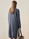 COMOBOCA 100% Wool Women's Cable Knit Long Front Button Coat