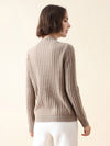 COMOBOCA 100% Cashmere Women's Mock Neck Knit Sweater