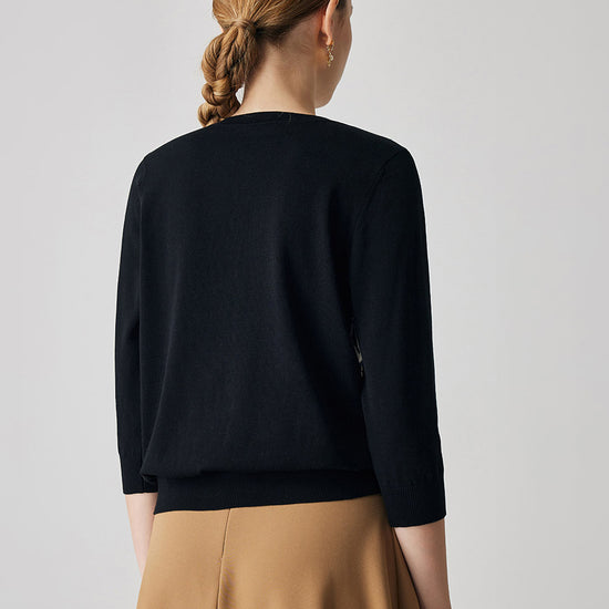 COMOBOCA Women's Floral Patterned Button-Down Cardigan