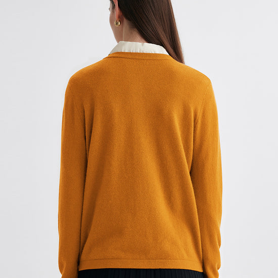 COMOBOCA 100% Cashmere Women's Button-Up Cardigan