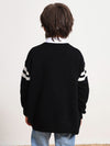 COMOBOCA 100% Wool Kids' V-Neck Cardigan