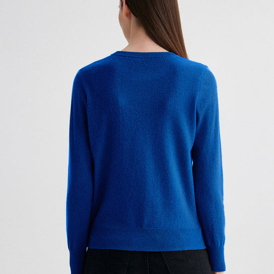 COMOBOCA 100% Cashmere Women's Round Neck Sweater