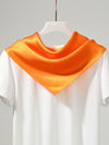 COMOBOCA Orange 100% Mulberry Silk Women's Versatile Scarf