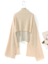 COMOBOCA 100% Cashmere Fringe Solid Color Shawl Scarf