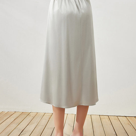 COMOBOCA Women's Elastic Waistband Chic Midi Skirt