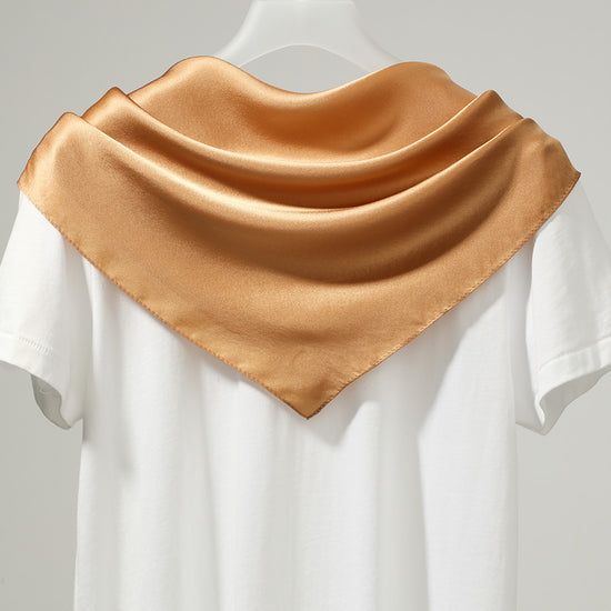 COMOBOCA Bronze 100% Mulberry Silk Women's Versatile Scarf