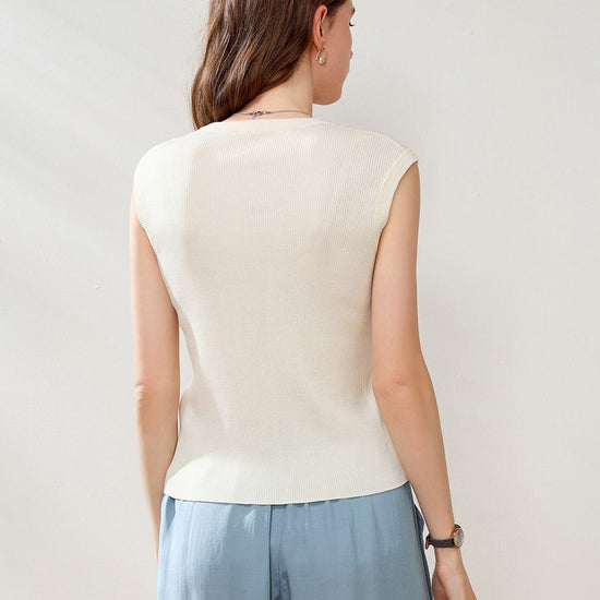 COMOBOCA Women's Ribbed V-Neck Tank Top