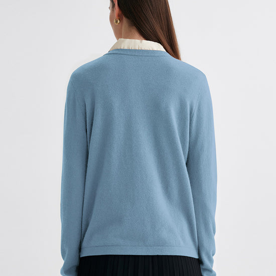 COMOBOCA 100% Cashmere Women's Button-Up Cardigan