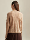 COMOBOCA 100% Cashmere Women's Cable Knit Sweater